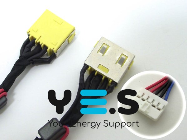 Розʼєм живлення Lenovo Ideapad G500S, G505S, G510S, Z501 (USB+pin) з кабелем