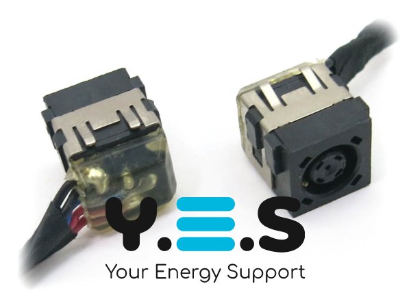 Розʼєм живлення PJ814 для Dell Latitude E6520 020NP9 (7.4×5.0, центральний пін) з кабелем