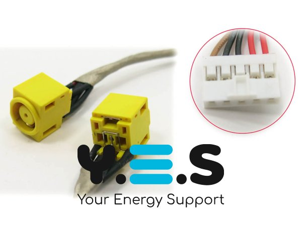 Розʼєм живлення для Lenovo IdeaPad V580/V580A/V580C/B590/V590 (7.9×5.5+Pin) з кабелем