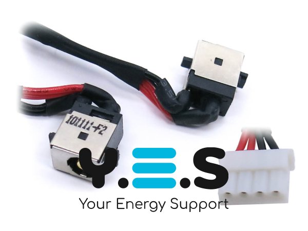 Розʼєм живлення ноутбука ASUS N56, N56DP, N56V, N56VJ, N56VM, N56VZ з кабелем 5.5×2.5