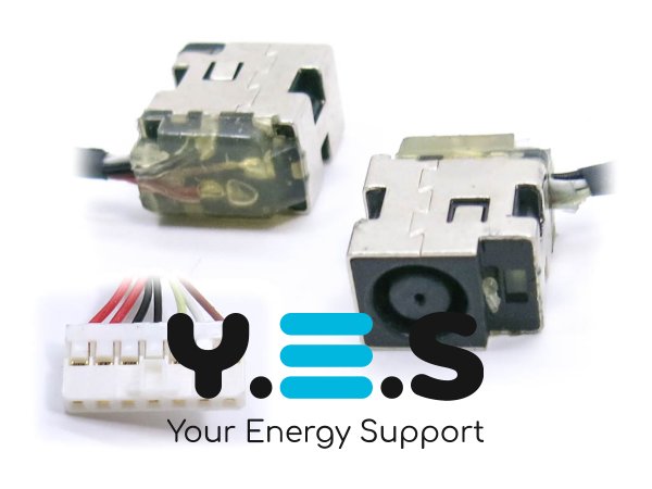 Розʼєм живлення ноутбука HP Pavilion DM4, DV3-4000, DV4-4000, DV4T-4100, DV4T-4200, CQ32 з кабелем (7.4*5.0, центр. пін)