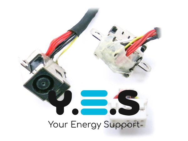 Роз’єм живлення для ноутбука HP Envy 17-1000/17-2000/17-2100/17T-2000 з кабелем (4.5*3.0+Pin)