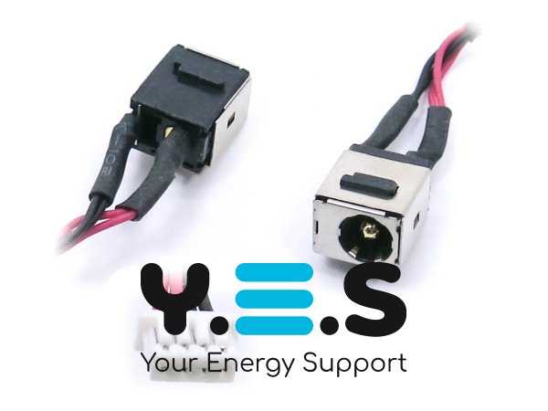 Розʼєм живлення (DC Jack) Lenovo IdeaPad S10-2, S10-3C DC301007100 5.5×2.5 з кабелем