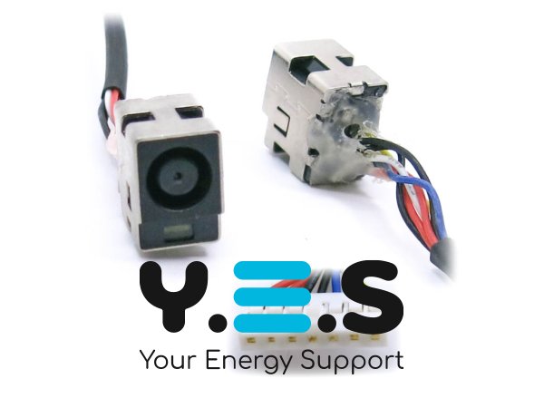 Розʼєм живлення для ноутбука HP G6T, G6S, G6X, G6T-1000, G6-1000, G6Z-1A00, G6Z-1B00, G6Z-1C00 (7.4*5.0, центральний пін) з кабелем