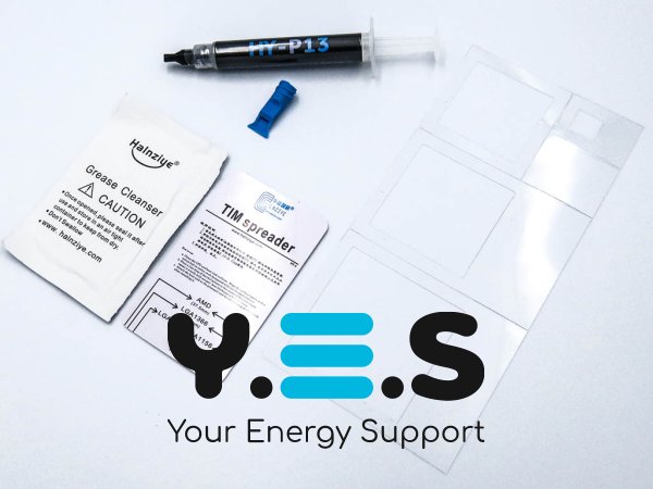 Термопаста Halnziye HY-P13 карбонова сіра, шприц 2 г, теплопровідність 13,4 Вт/м·К