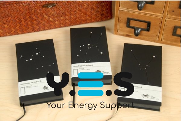 Подарунковий блокнот «Телець» (сузір’я зодіаку), 240 арк., 90×180×18 мм, чорний