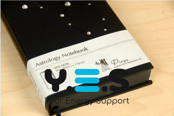 Подарункова записна книжка сузір’я Зодіаку «Діва», блокнот 90×180×18 мм, 240 арк., чорний