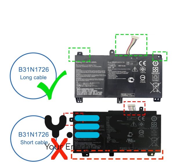 Акумулятор для ноутбука Asus B31N1726-2 ROG Strix G531GT G512LI 11.4V 48Wh