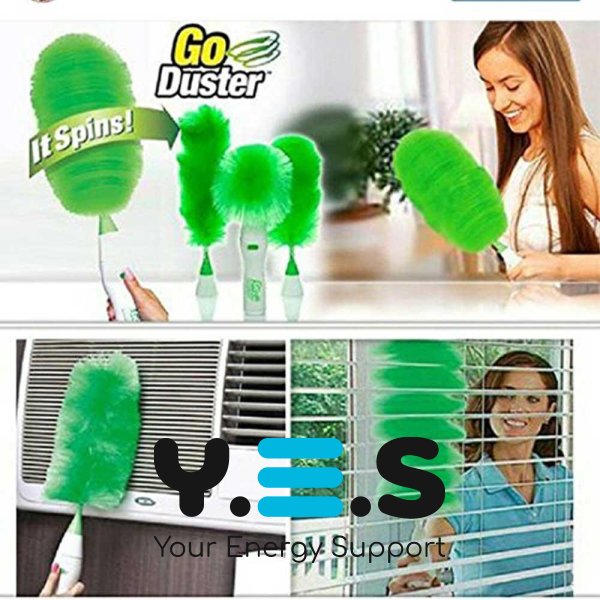 Електрощітка Go Duster для професійного прибирання — щітка-пухівка для пилу
