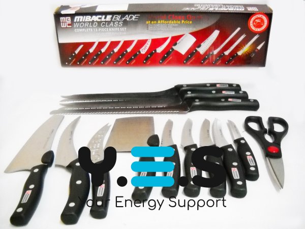 Набір кухонних ножів Miracle Blade «Диво-ножі», 12 предметів