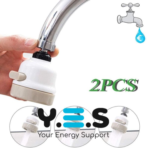 Насадка-аератор на кран 360°: гнучка, на змішувач, для економії води