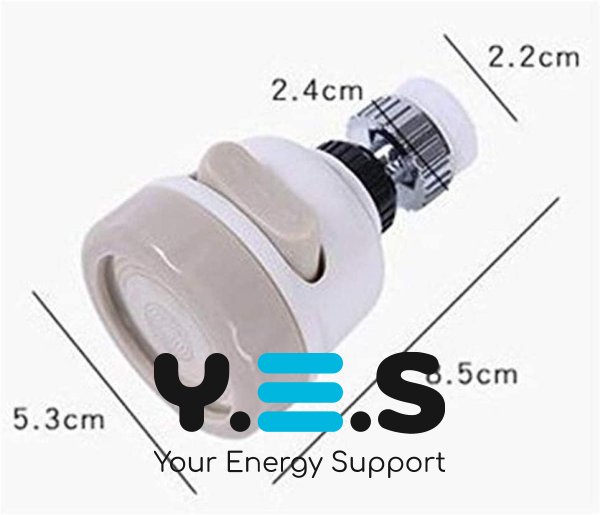 Насадка-аератор на кран 360°: гнучка, на змішувач, для економії води