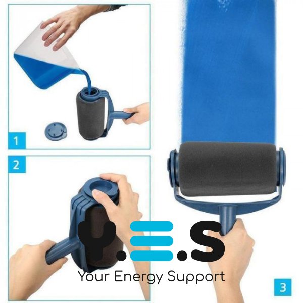 Набір універсальних малярних валиків PAINT ROLLER 2 шт: ванночка для фарби та шпатель