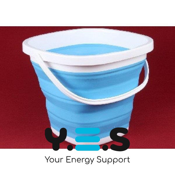 Туристичне складане силіконове відро Collapsible Bucket 10 л (компактне)