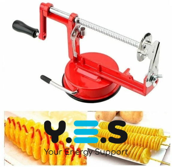 Машинка-спіралайзер для картоплі Spiral Potato Slicer — картоплерізка/овочерізка, спіральна мультирізка