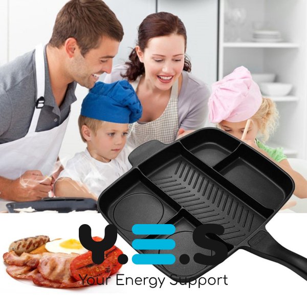 Сковорода Magic Pan 5-в-1 з секціями для одночасного смаження кількох страв