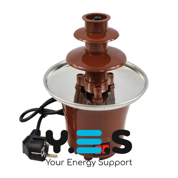 Домашній міні шоколадний фонтан для фондю Mini Chocolate Fondue Fountain