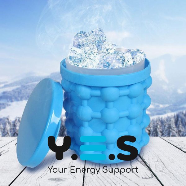 Силіконова форма-відро для льоду Ice Genie, льодниця для охолодження напоїв