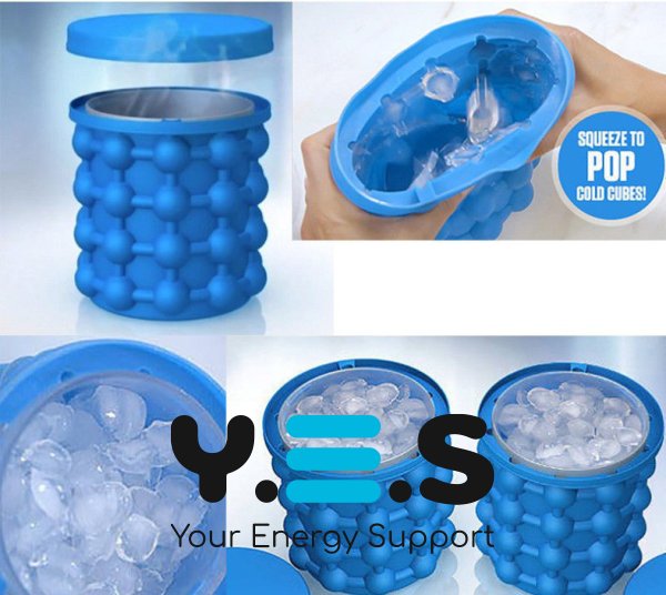 Силіконова форма-відро для льоду Ice Genie, льодниця для охолодження напоїв