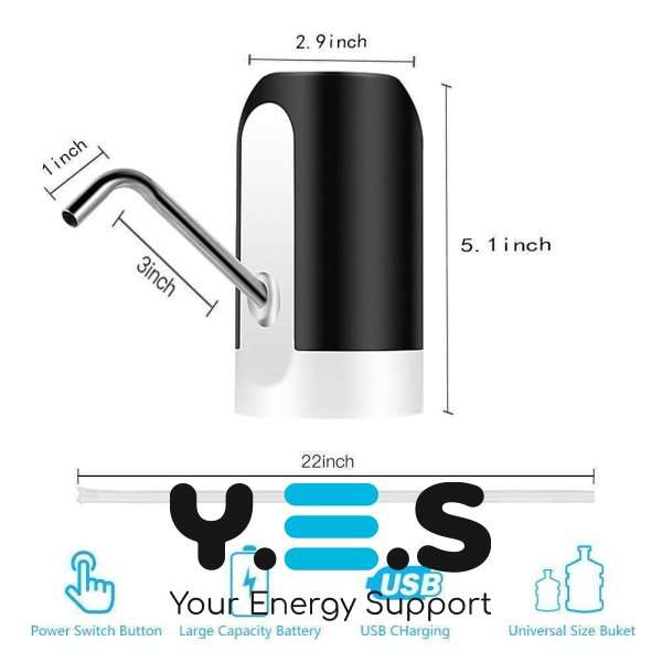 Сенсорна помпа-диспенсер CLEANING PUMP для бутля/кулера (насадка на пляшку)