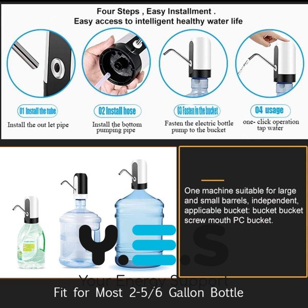 Сенсорна помпа-диспенсер CLEANING PUMP для бутля/кулера (насадка на пляшку)