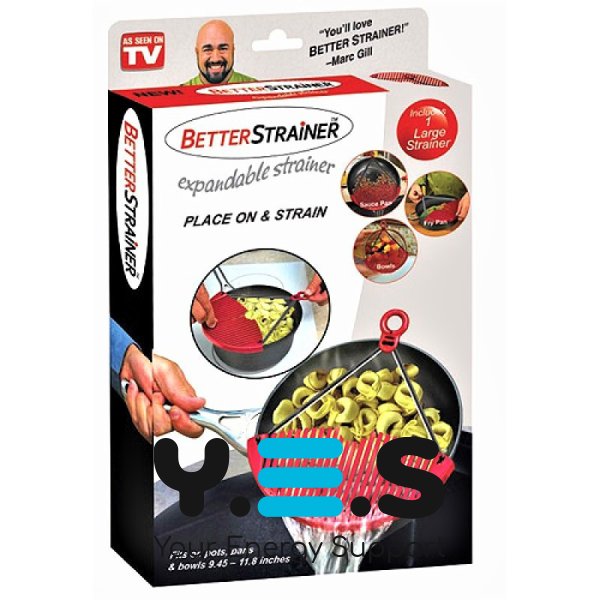 Універсальний друшляк-накладка для зливу води BETTER STRAINER — сито/ситечко