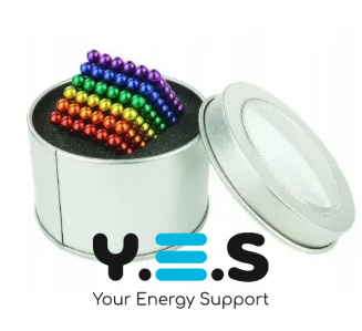 Магнітна головоломка NeoCube «Райдуга» — неокуб із кульок 3 мм, 216 шт.