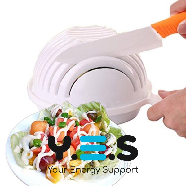 Салатниця-овочерізка Salad Cutter Bowl для швидкого шаткування овочів і салатів