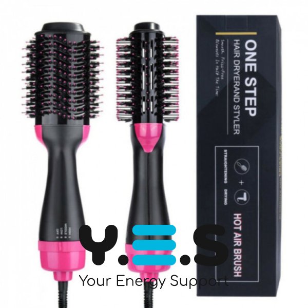 Фен-щітка One Step 3-в-1 з обертанням для укладки волосся (Hair Dryer & Styler)