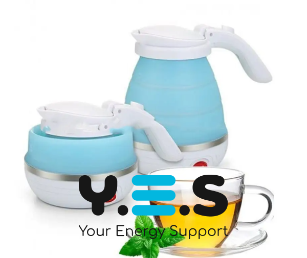 Портативний складний електрочайник Foldable Kettle із силікону (електричний чайник)