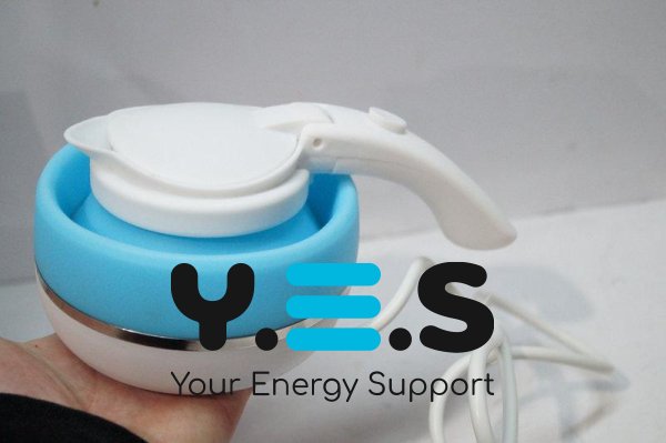 Портативний складний електрочайник Foldable Kettle із силікону (електричний чайник)