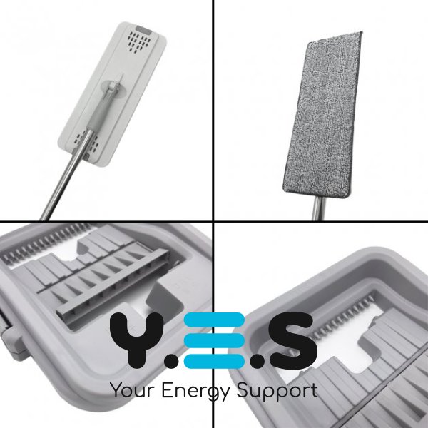 Швабра з відром Scratch Cleaning Mop G3 Middle, авто віджим, складна ручка, комплект