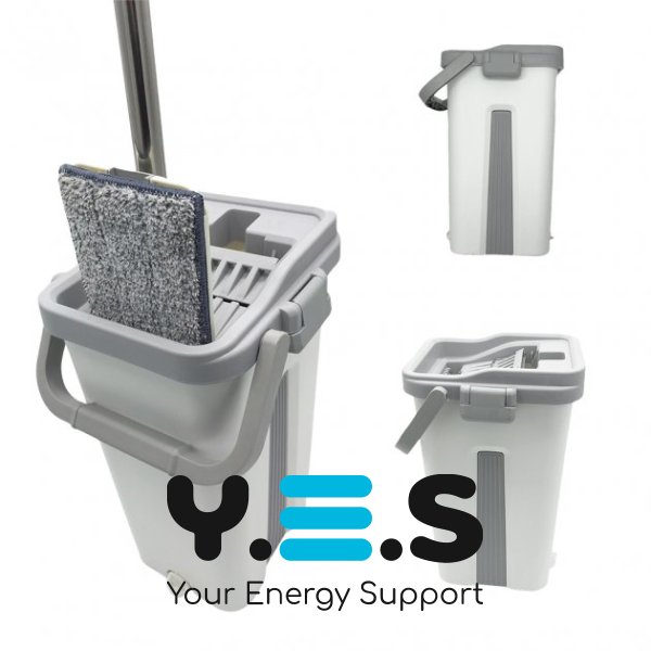 Швабра з відром Scratch Cleaning Mop G3 Middle, авто віджим, складна ручка, комплект