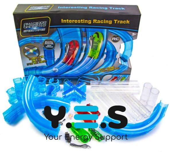 Автотрек трубопровідні гонки Chariots Speed Pipes, перегони в трубі, 37 деталей