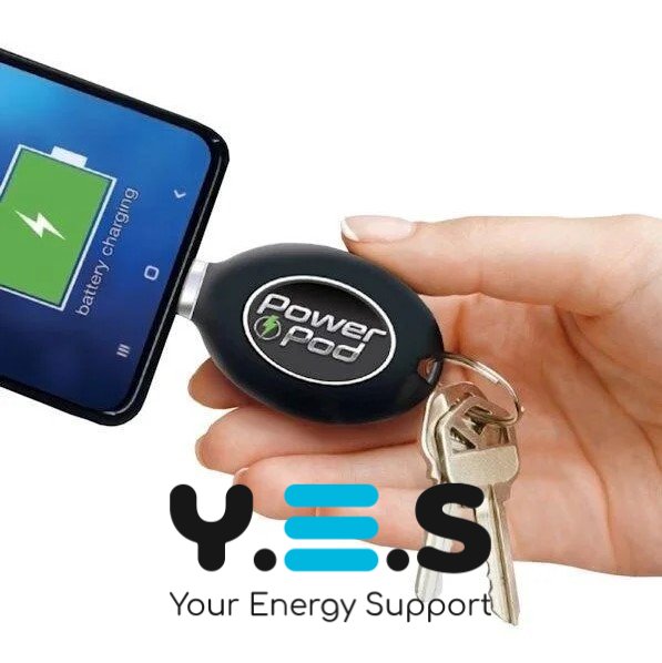 Powerbank-брелок Power Pod Emergency Charge 800 mAh, Lightning для iPhone, портативний Power Bank