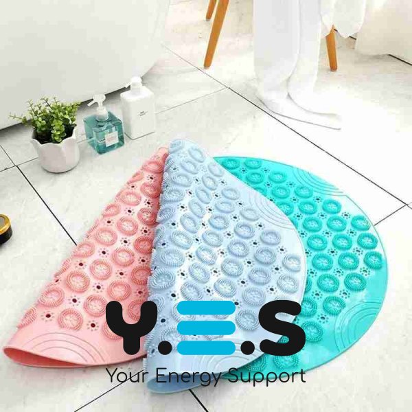 Антиковзний масажний килимок для ванної на присосках, акупунктурний ПВХ для ніг