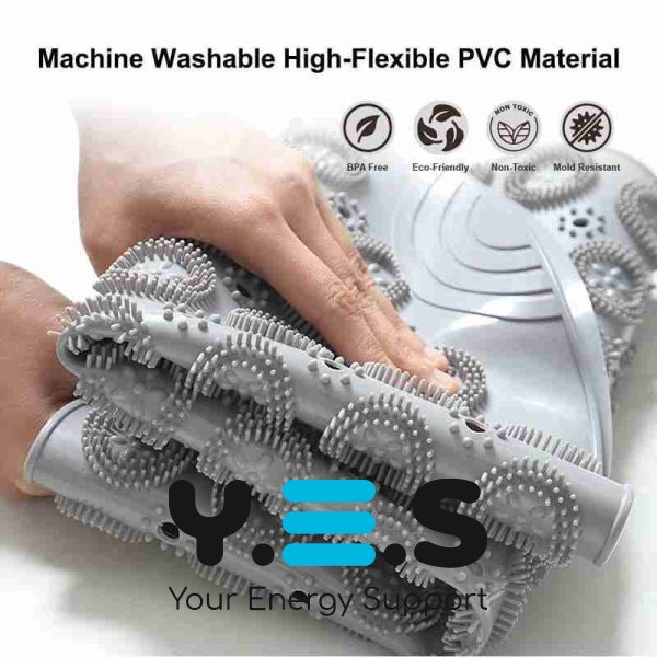 Антиковзний масажний килимок для ванної на присосках, акупунктурний ПВХ для ніг