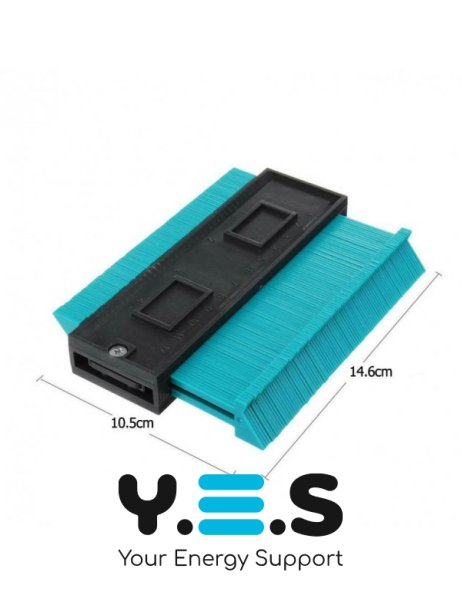 Контурний шаблон Wolfcraft Pro Tools: лінійка-вимірювач профілю для кутів і контурів