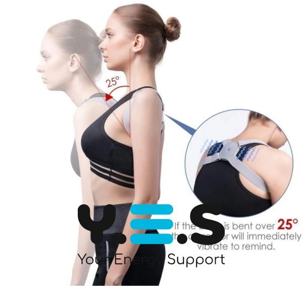 Розумний коректор постави з вібрацією — пояс підтримки спини/корсет для хребта, USB-зарядка