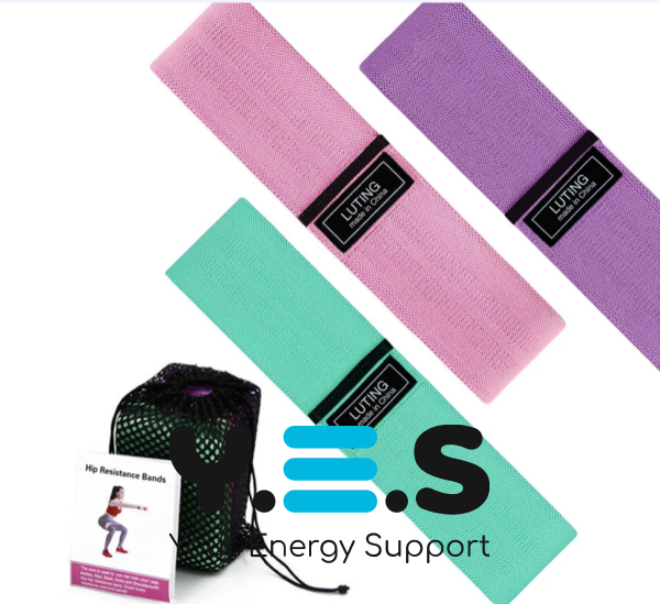 Набір тканинних фітнес-резинок 3 шт — еспандери для тренувань і спорту