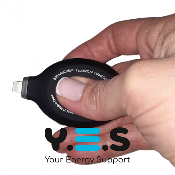 Power Pod Powerbank-брелок 800 мА·год для екстреної зарядки, Micro USB, для телефону