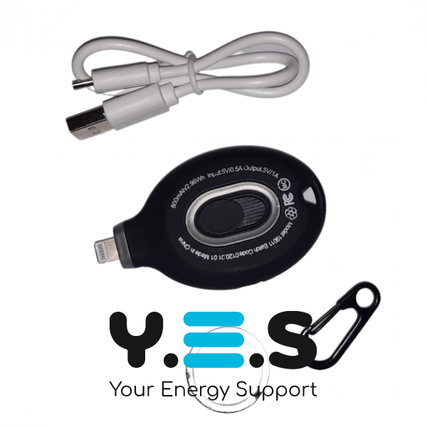 Power Pod Powerbank-брелок 800 мА·год для екстреної зарядки, Micro USB, для телефону