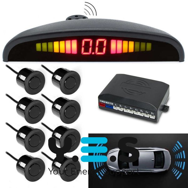 Автопарктронік Assistant Parking Sensor: паркувальна система на 8 датчиків для авто