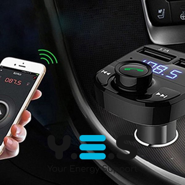 FM‑модулятор Car X8 для авто: MP3, Bluetooth, 2×USB, microSD