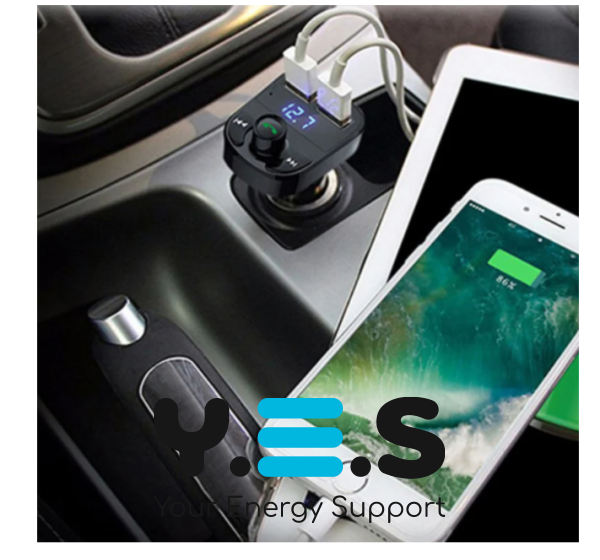 FM‑модулятор Car X8 для авто: MP3, Bluetooth, 2×USB, microSD