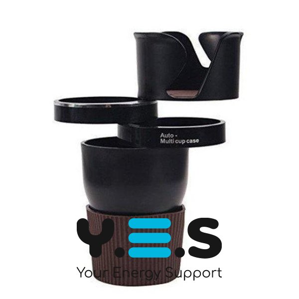 Автохолдер-підстаканник Multi Cup 5в1: тримач склянок, напоїв, телефона й аксесуарів