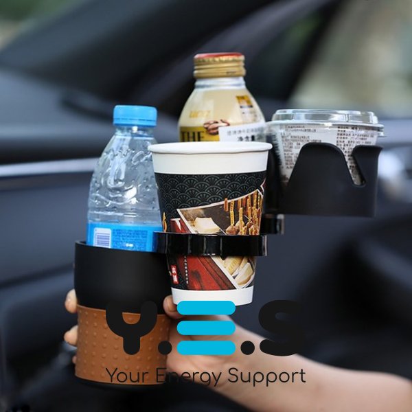 Автохолдер-підстаканник Multi Cup 5в1: тримач склянок, напоїв, телефона й аксесуарів