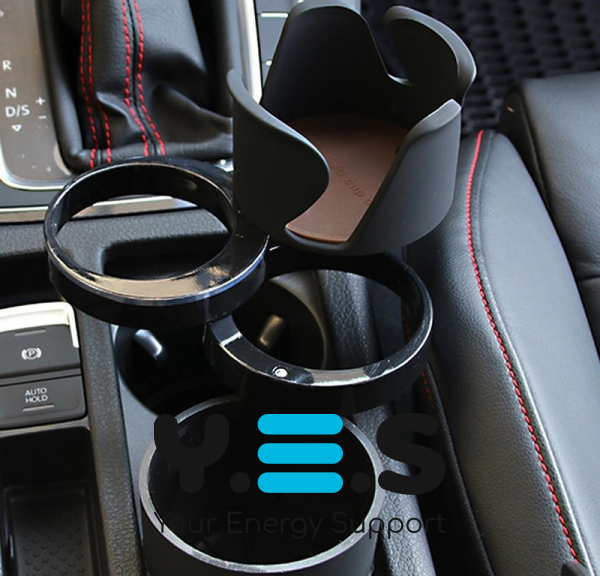 Автохолдер-підстаканник Multi Cup 5в1: тримач склянок, напоїв, телефона й аксесуарів