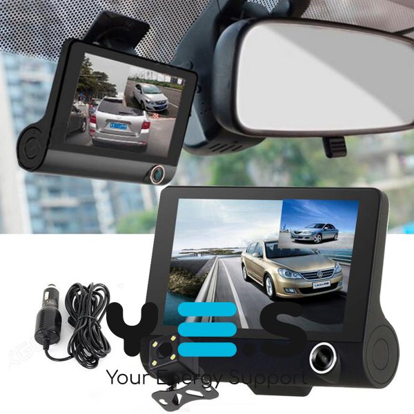 Автовідеореєстратор XoKo DVR-300 на 3 камери, Full HD 1080P