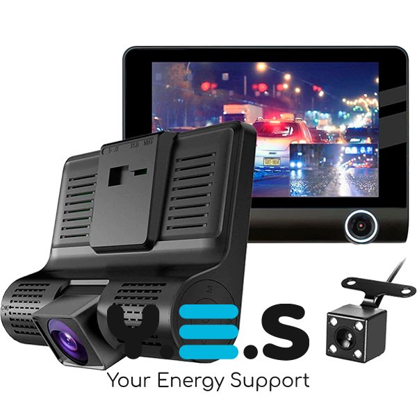 Автовідеореєстратор XoKo DVR-300 на 3 камери, Full HD 1080P